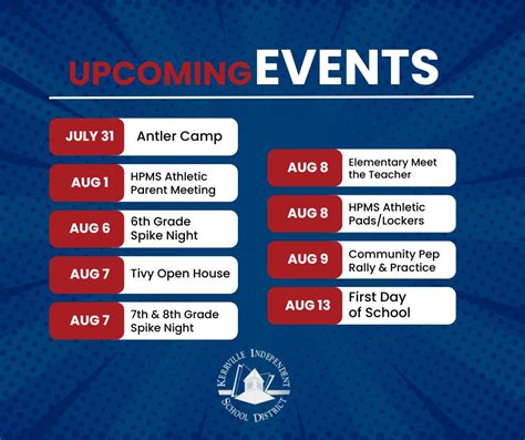 kerrville tx events schedule.